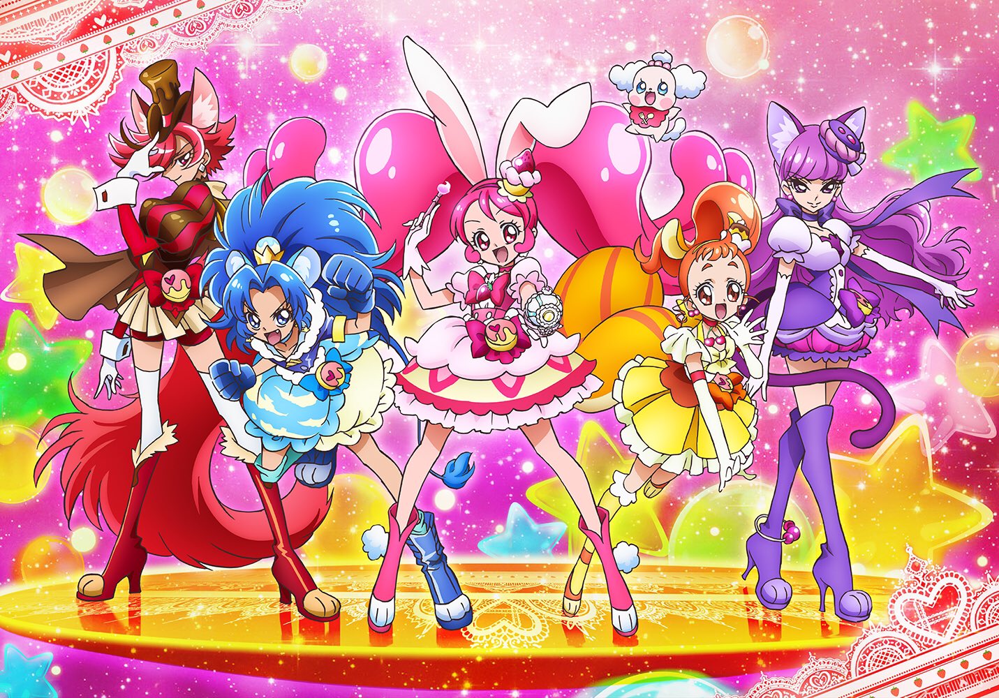 Twitter 上的 東映アニメーション公式 キラキラ プリキュアアラモード 新プリキュア紹介 宇佐美いちか キュアホイップ 有栖川ひまり キュアカスタード 立神あおい キュアジェラート 琴爪ゆかり キュアマカロン 剣城あきら キュアショコラ
