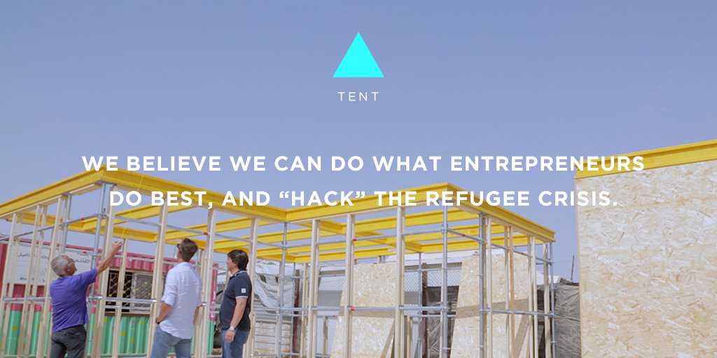TentOrg's tweet photo. The private sector can bring innovation, ingenuity, and an entrepreneurial spirit to help end the #refugee crisis. https://t.co/zjSqUIcWq2 https://t.co/3KIOeWspPl