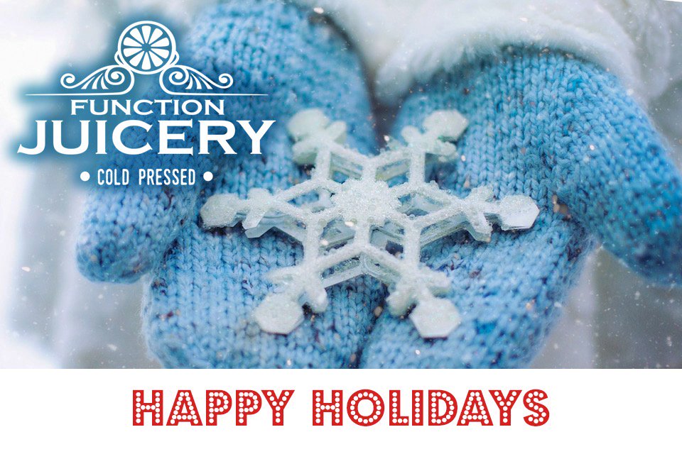 FunctionJuicery's tweet photo. Happy Holidays from Function Juicery!! https://t.co/vNy2DmFqA1 https://t.co/gjGPKvEs0w