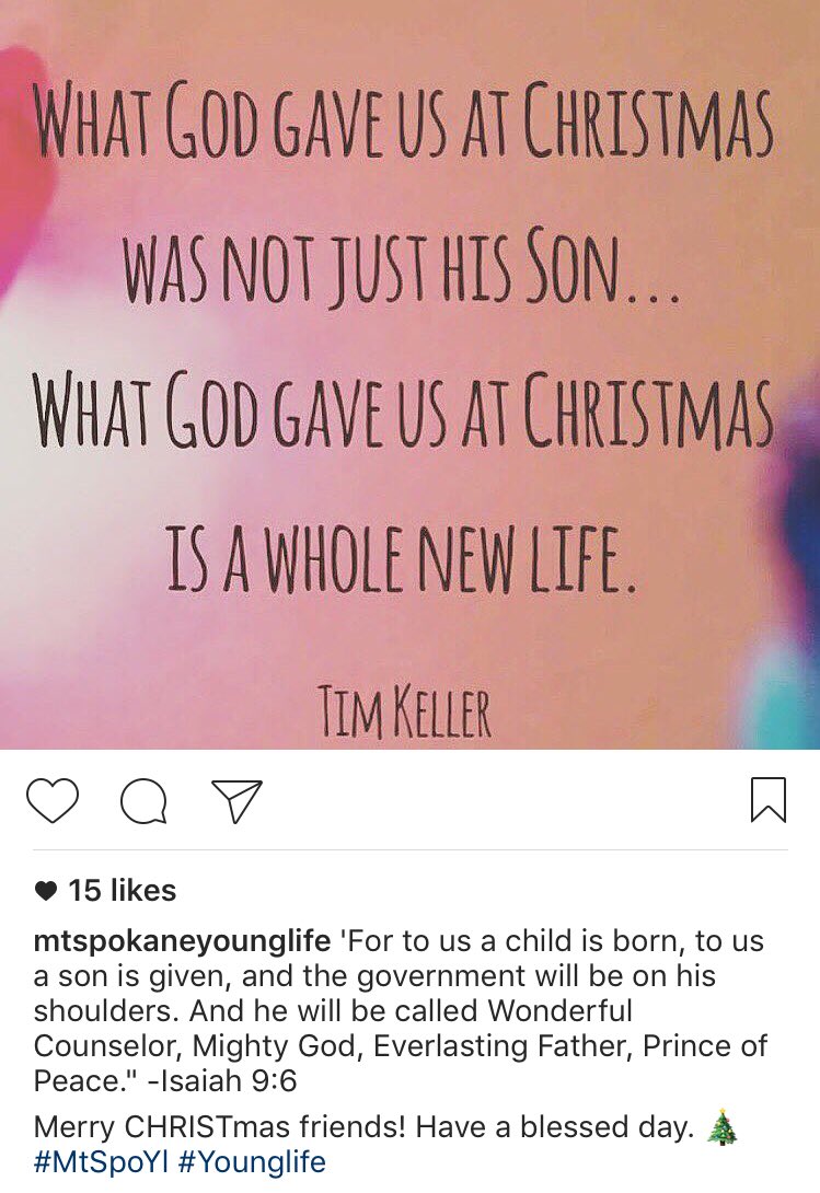 mt_spo_YL's tweet photo. Merry CHRISTmas from our family to yours 🎄 #Younglife https://t.co/6sXmXQ9GyO