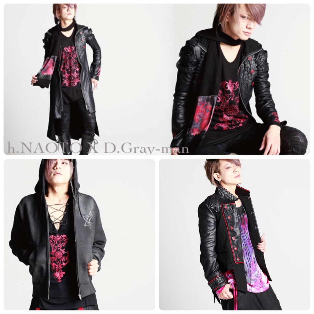 2021春夏新色】 D.Gray-man HALLOW × h.NAOTO ラビロングフーディー
