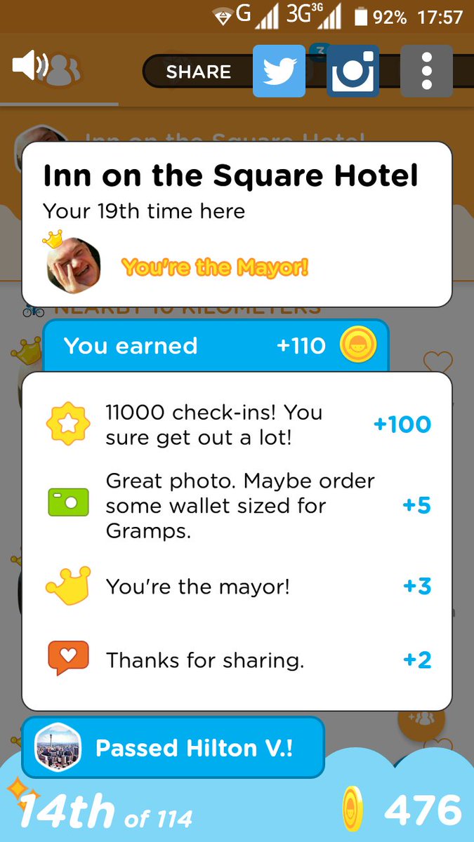jamescapetown's tweet photo. .@Foursquare ..and then I hit 11,000 checkins on @SwarmApp today...quelle #Foursquare #Christmas!  😇✔🌍🎄 #CapeTown #SuperUserLevel2 #travel https://t.co/zTr355EDl2
