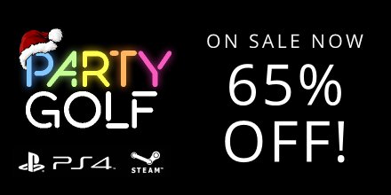 #partygolf is on a massive sale right now! Perfect for playing with the family over the Christmas break. #indiedev #gamedev