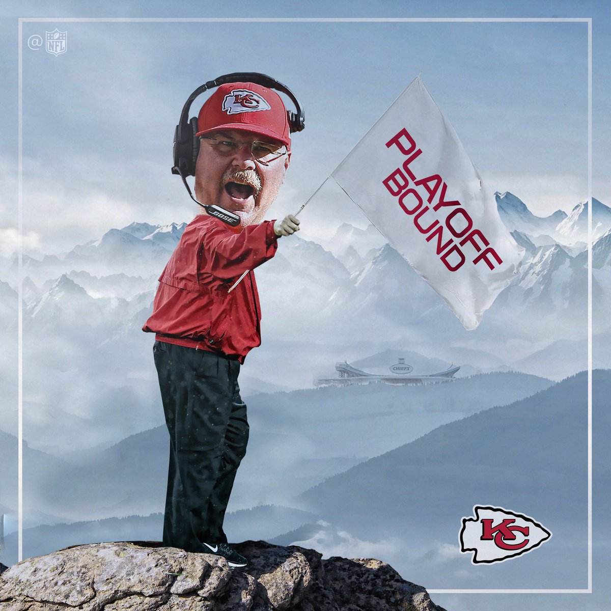 NFL's tweet photo. The @Chiefs are going to the playoffs!! #ChiefsKingdom https://t.co/11BBcZr89g