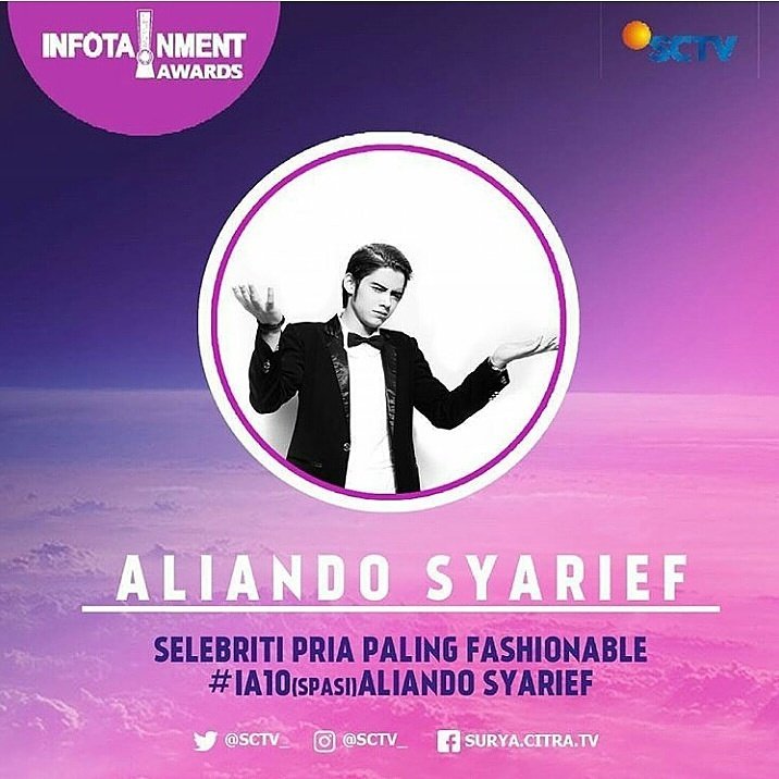 AliciousSMR_'s tweet photo. Vote @alysyarief di Infotaiment Award sbagai Selebriti Pria Paling Fashionable, ketik: #IA10 (spasi) ALIANDO SYARIEF  Dan mention ke @SCTV_ https://t.co/4szsTjs8mD