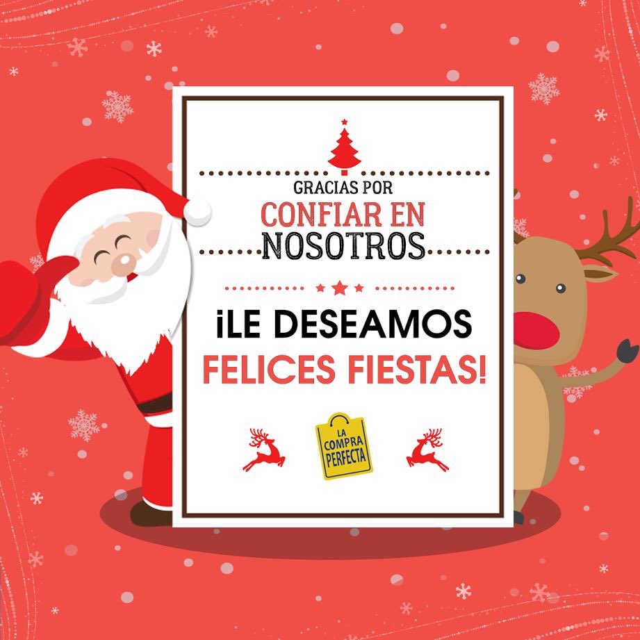 LaCompraUY's tweet photo. Gracias por estar siempre y confiar en Nosotros!! #feliznavidad 🎄🎆 https://t.co/M6wADpNc7S