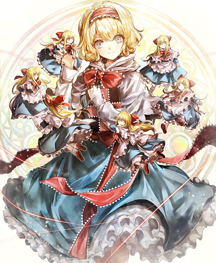 Shige A Twitter Kozouxx アリスかわいい 彼女周りに上海人形が回ってる イラスト綺麗ですね Twitter