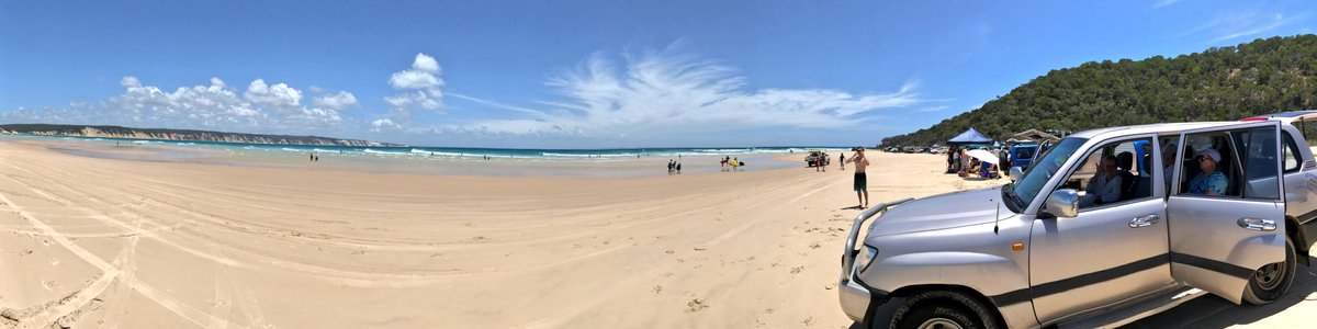 hollingsworth's tweet photo. #h5Trip heads further north to #RainbowBeach #DoubleIslandPoint #ColouredSands #tweetSC #SunshineCoast #Queensland https://t.co/se10SDQgw8