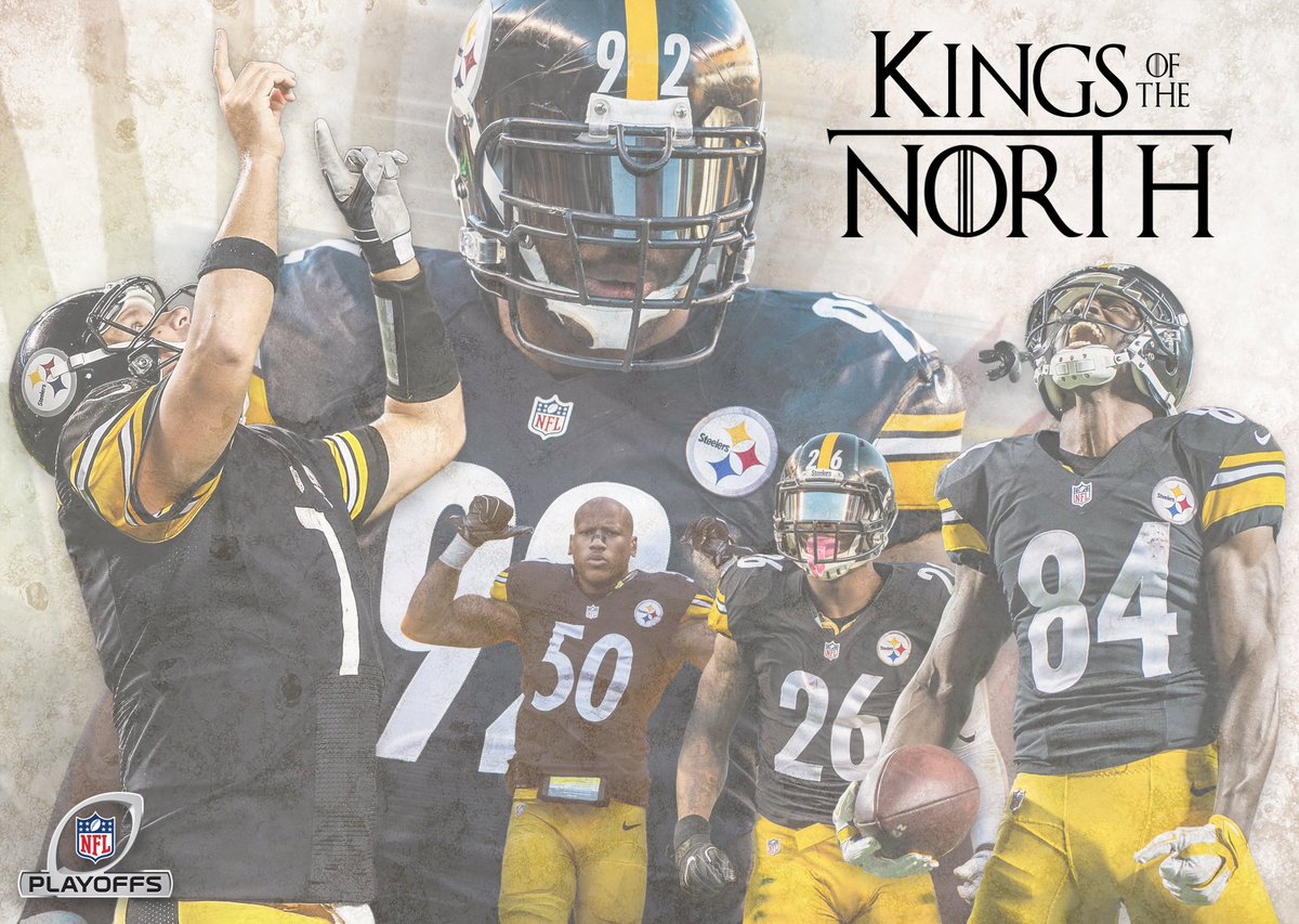 Pittsburgh Steelers 25 Dec 2016 The North Is Ours Playoffsarecoming Bigben7 Com Ryan Shazier Le Veon Bell And Antonio Brown