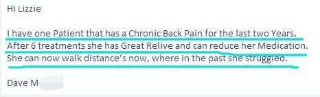 HUBEIYJT's tweet image. Cold laser pain management therapy applied back pain.