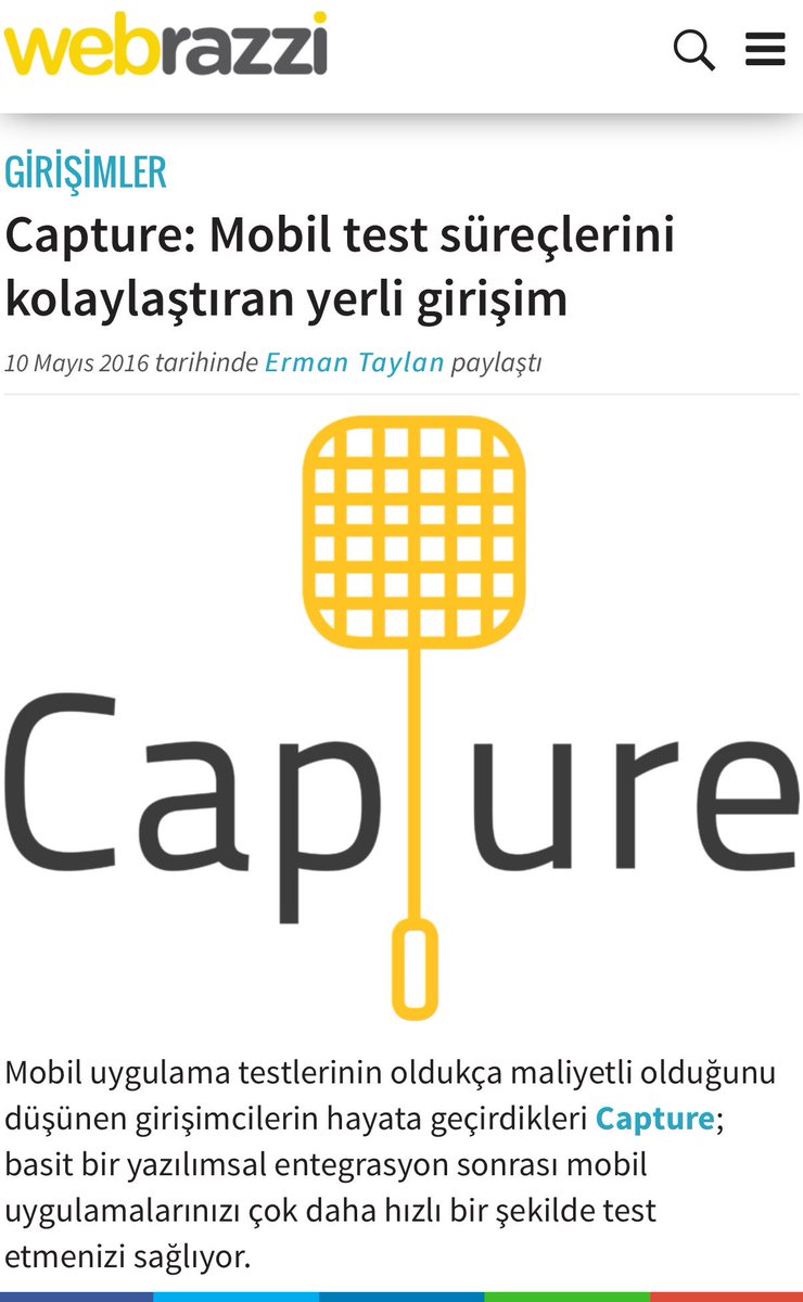 MOBVEN's tweet photo. Mobven Capture Webrazzi'de https://t.co/27JTtOYtOI #mobven #mobventechnology #webrazzi #webrazzi16 #capture #bug #Momentumbetatesting #test https://t.co/9WISVUrNmC