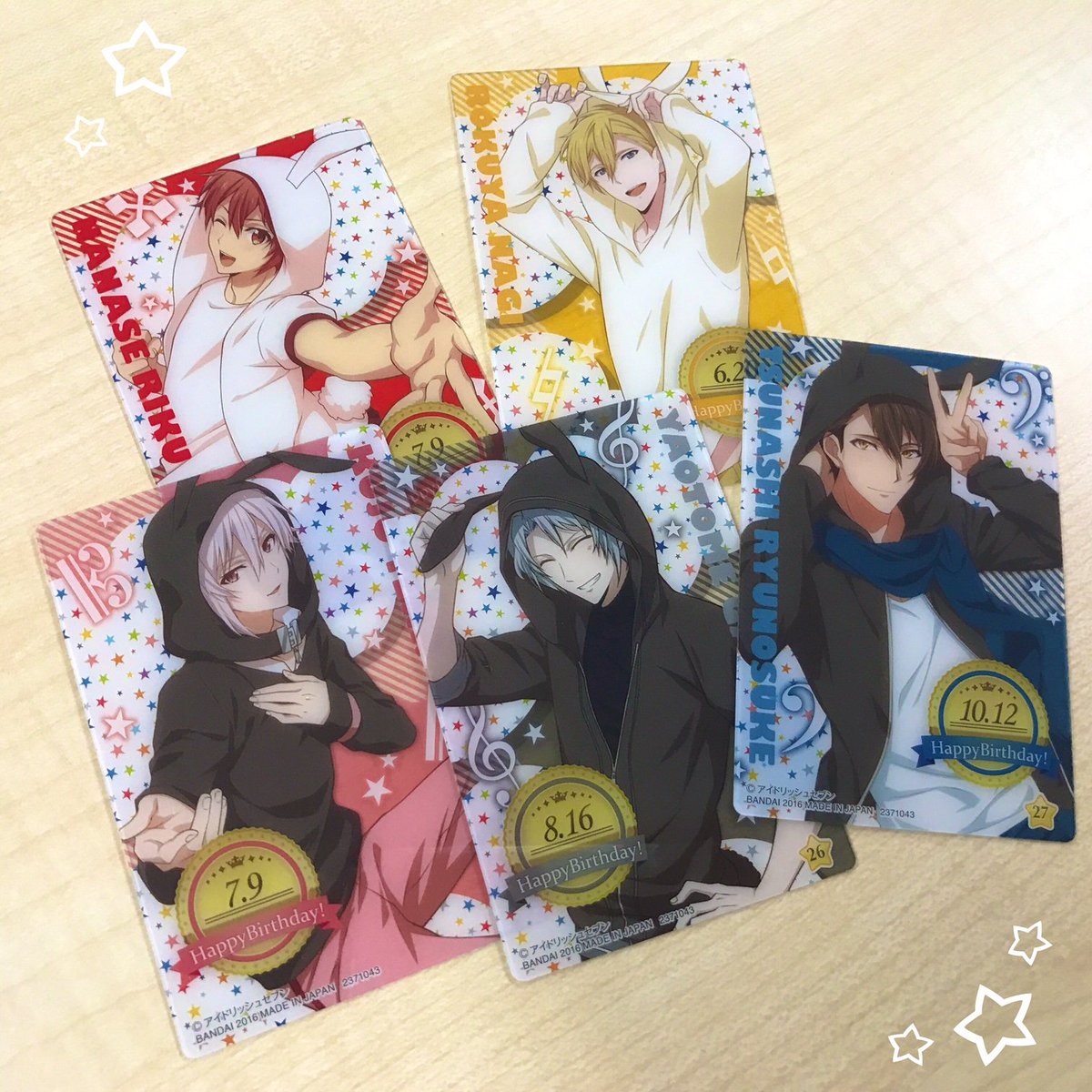 アイドリッシュセブンのウエハース3弾が明日発売♪今弾のバースデー