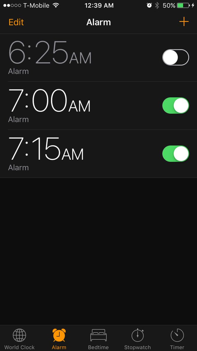 CustyCamo's tweet photo. Favorite part about iOS update #GothClock https://t.co/hBQFzmqE7x