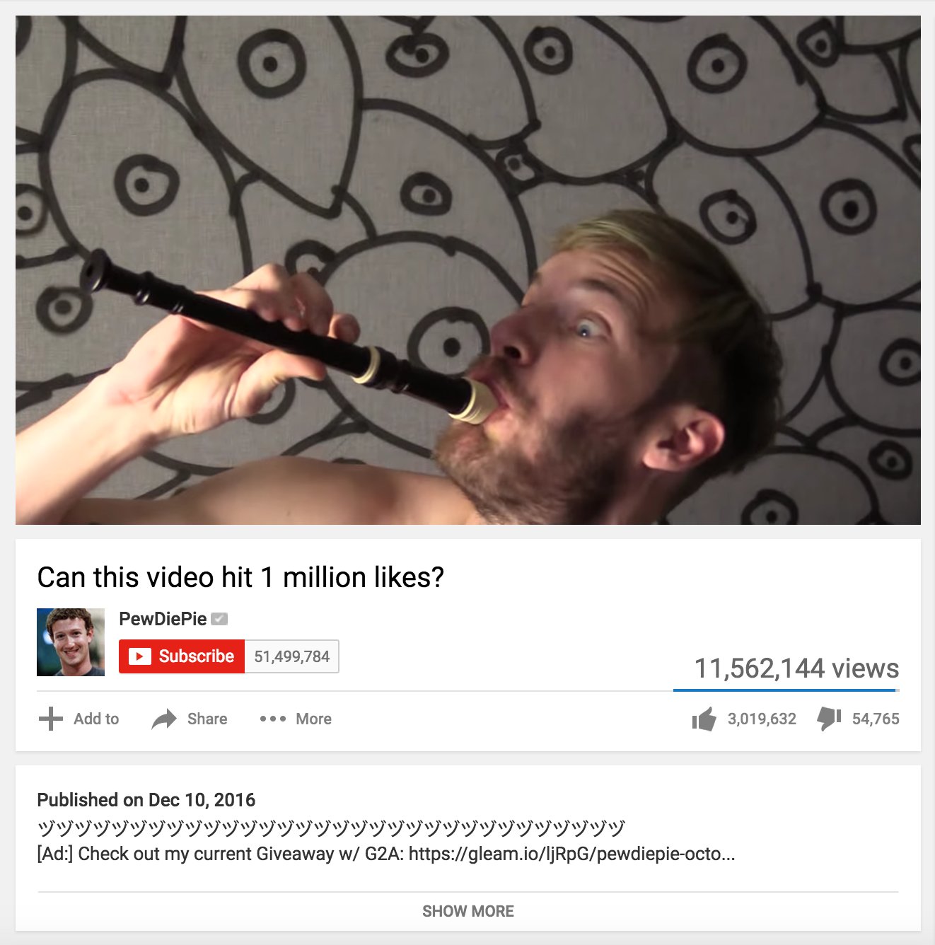 Current most liked video on deals youtube