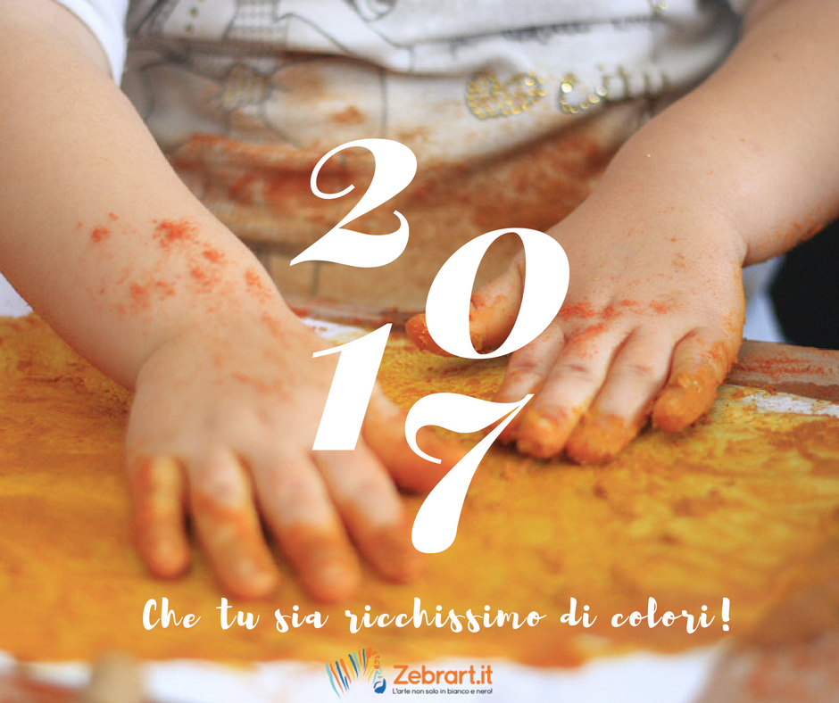 Buon anno #zebrafriends! Che sia un #2017 davvero pieno dei colori dell'arte e delle esperienze didattiche, per grandi e piccini!