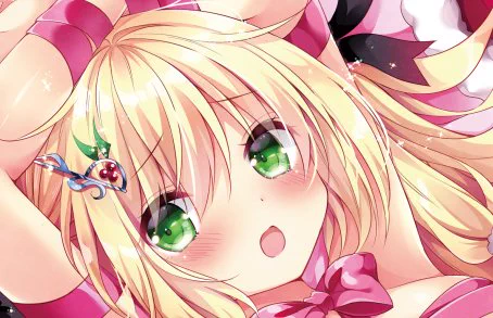 もう一つ、明日発売の電撃萌王2月号の付録小冊子『おとなの萌王 ギュギュっとくいこむリボン本』に一枚描かせて頂いております～!よろしくお願いします('▽`*) 