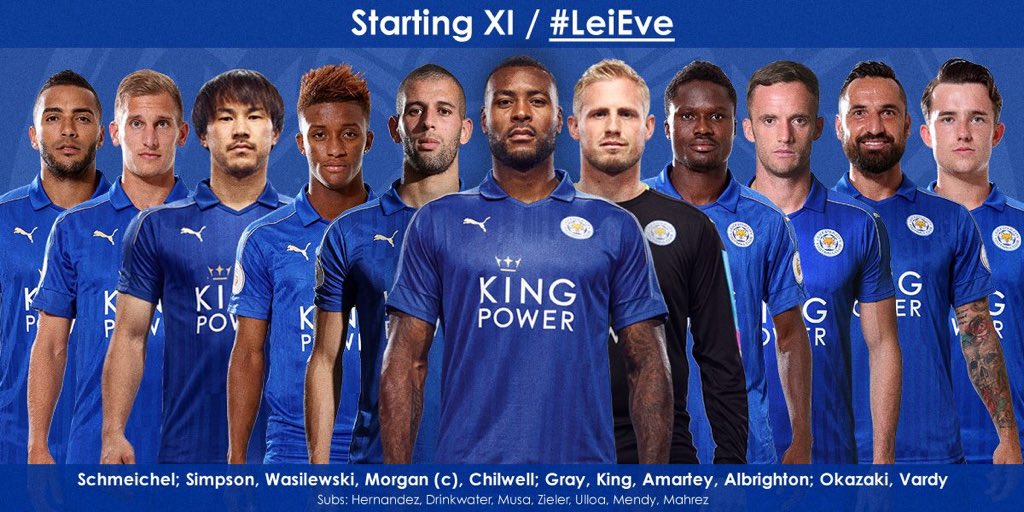 Leicester City Japan 本日のスタメンです Gk シュマイケル Df シンプソン モーガン ヴァシレフスキ チルウェル Mf グレイ キング アマーティ オルブライトン Fw スリマニ 岡崎 レスター Leicester City Japan 本日のスタメンです Gk シュマイケル Df シンプソン モーガン ヴァシレフスキ チルウェル Mf グレイ キング アマーティ オルブライトン Fw スリマニ 岡崎 レスター