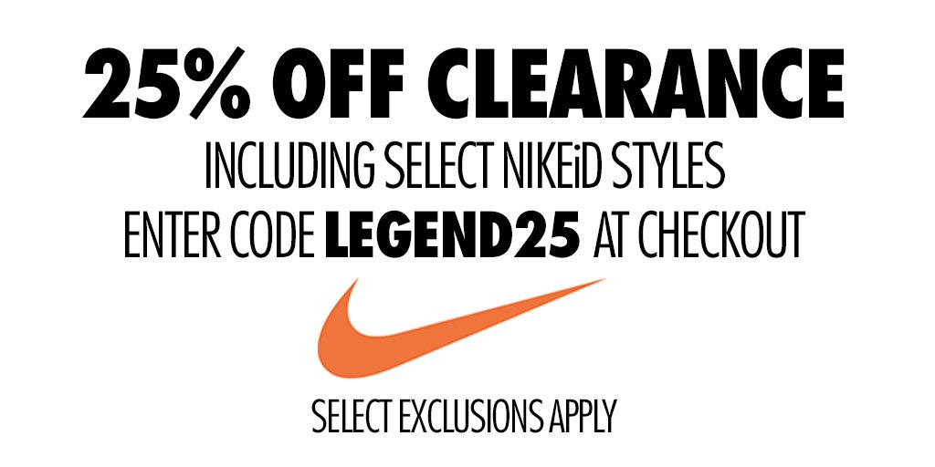 on Twitter "Take an extra 25 off clearance in 🇺🇸. Enter code LEGEND25 at checkout