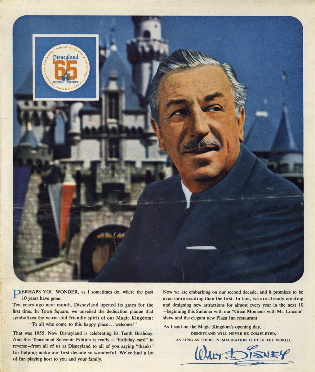 AllAbout_WD's tweet photo. 🎢Disneyland 1965 Tencennial celebration(Disneyland celebration being open 10 years)🎡 #WaltDisney #Disney #Disneyland #Tencennial #Vintage https://t.co/100lTu2Kyw