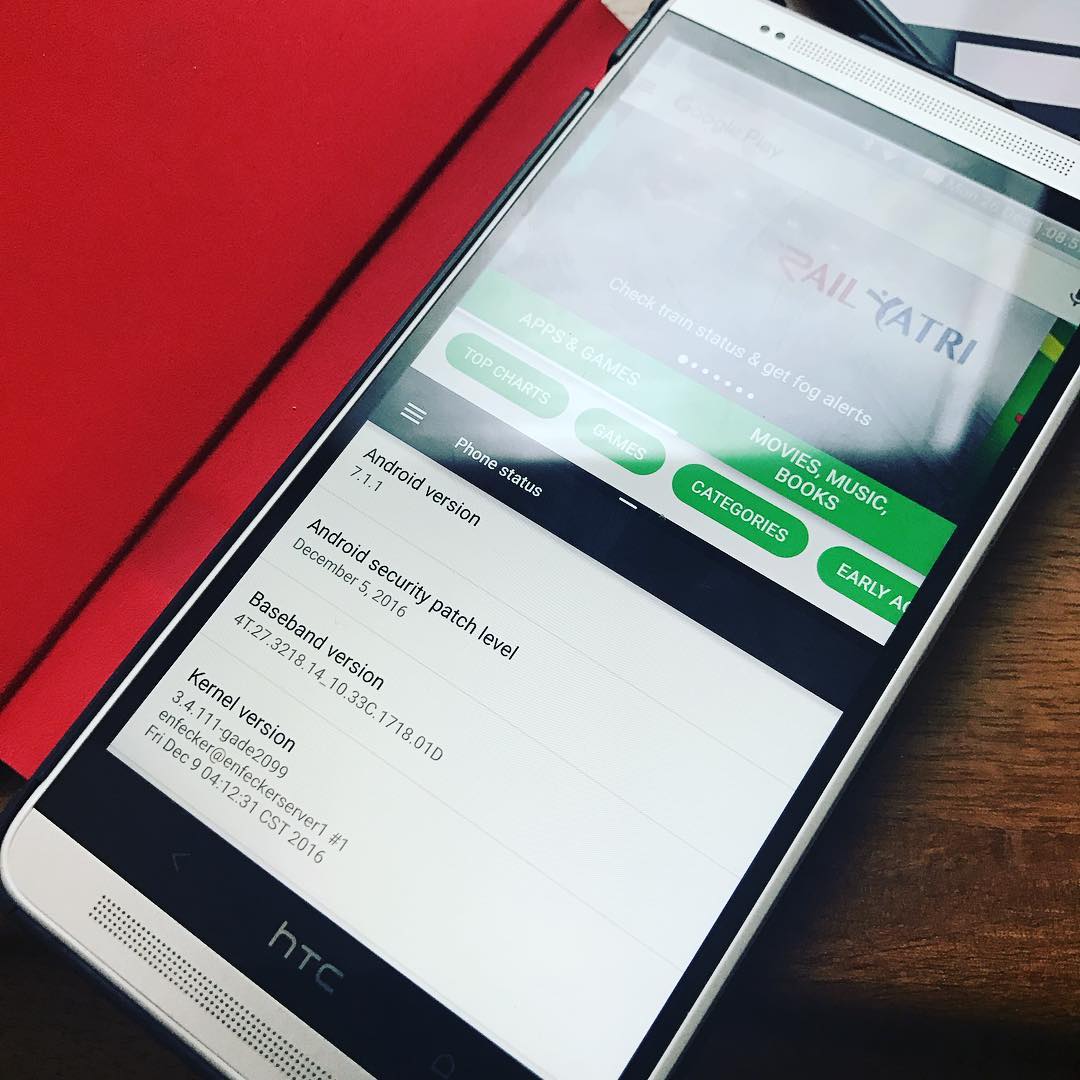 htceldjazair's tweet photo. Le HTC One Max fait qui tourne sous Android 7.1.1 😮 #HTC #HTCOneMax #Android #AndroidNougat https://t.co/YOPm8JEo00