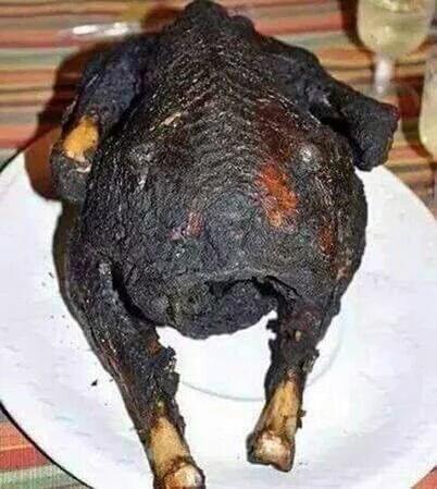 itsLORDROY's tweet photo. Is this overcooking or smocking??? You eat this you are headed to the hospital direct. #FoodSafetyBoxingDay https://t.co/1VyGKsFIF9