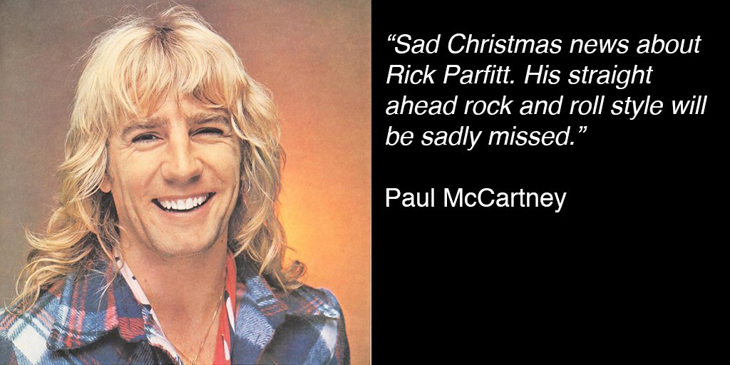 PaulMcCartney's tweet photo. Paul on Rick Parfitt: https://t.co/t7vu2Hyjey https://t.co/MjHNZuLIux