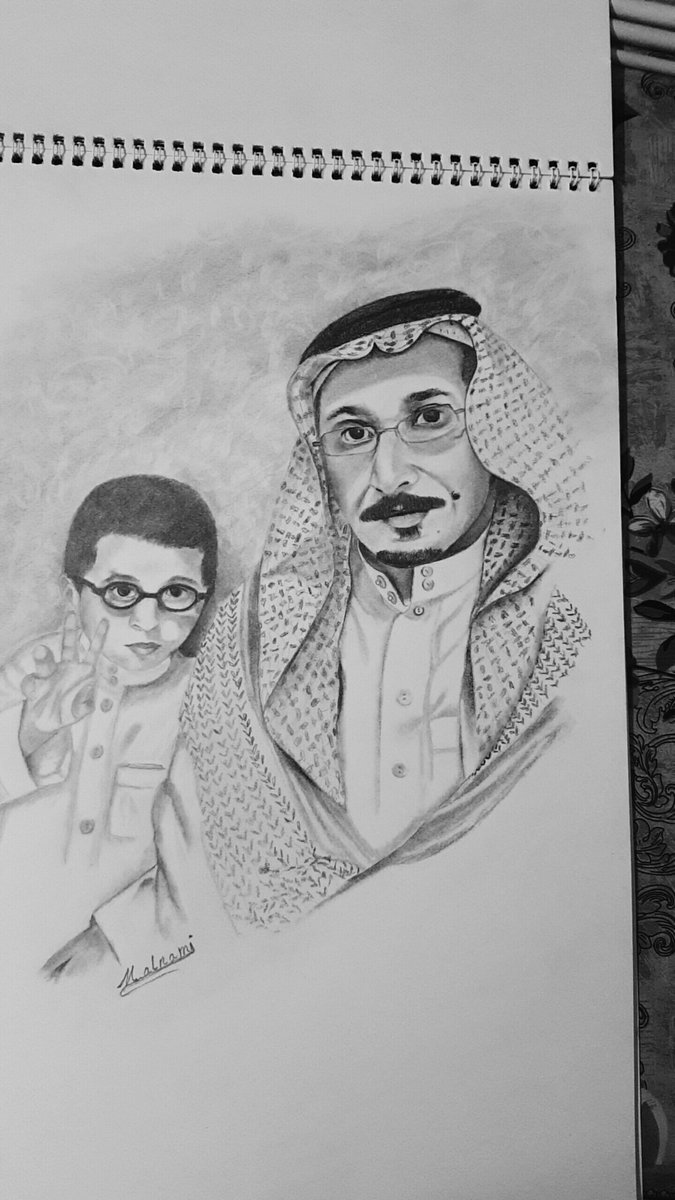 alnammi's tweet image. رسم بورترية بالقلم الرصاص