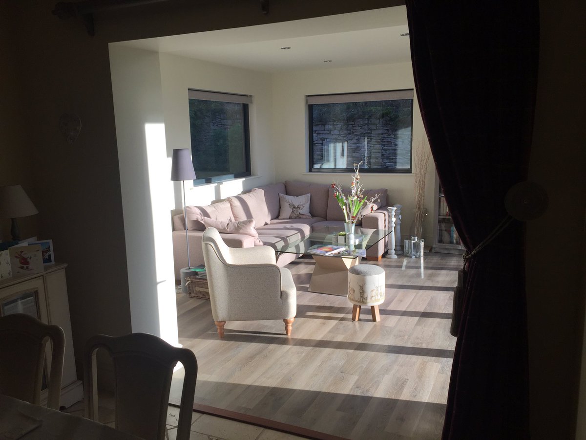 Fantastic photo of our new <a href="/Voyage_Maison/">Voyage Maison</a> footstool and cushion from <a href="/ReckageAtHome/">Reckage</a> on an unseasonal Christmas Day #Yorkshire #Home #Style