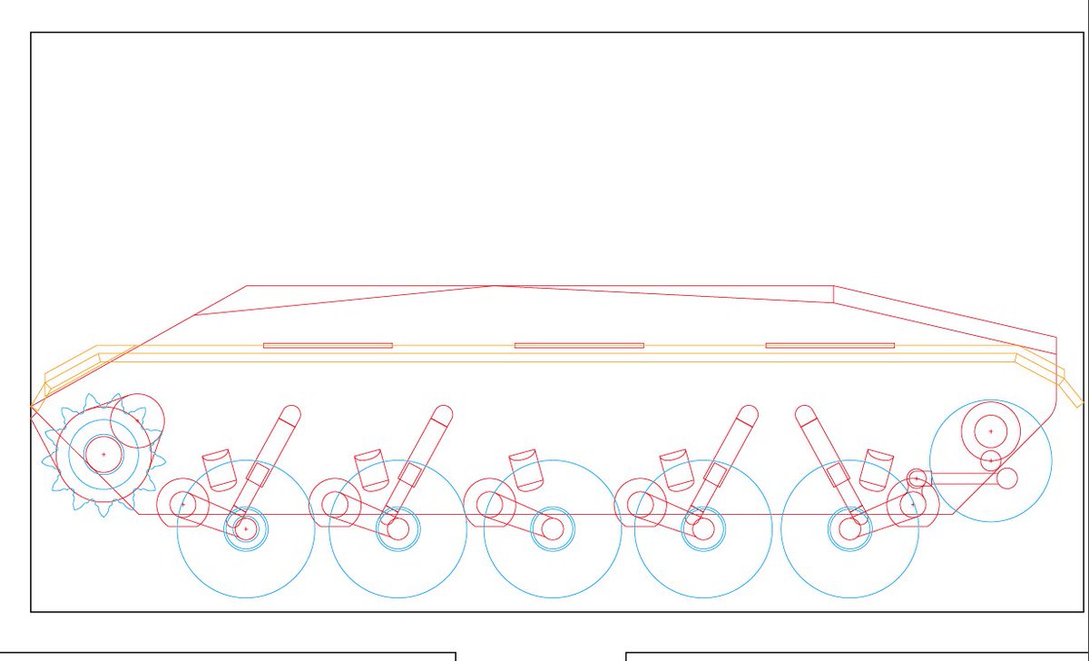 箱奴 M24軽戦車の図面作ってます 足回り分からなすぎ問題