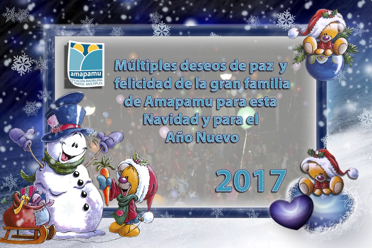 Amapamu's tweet photo. Múltiples deseos de una feliz Navidad y un Año Nuevo lleno de paz y felicidad  #amapamu #gemelos #trillizos #partosmultiples https://t.co/xsyxCk3omn