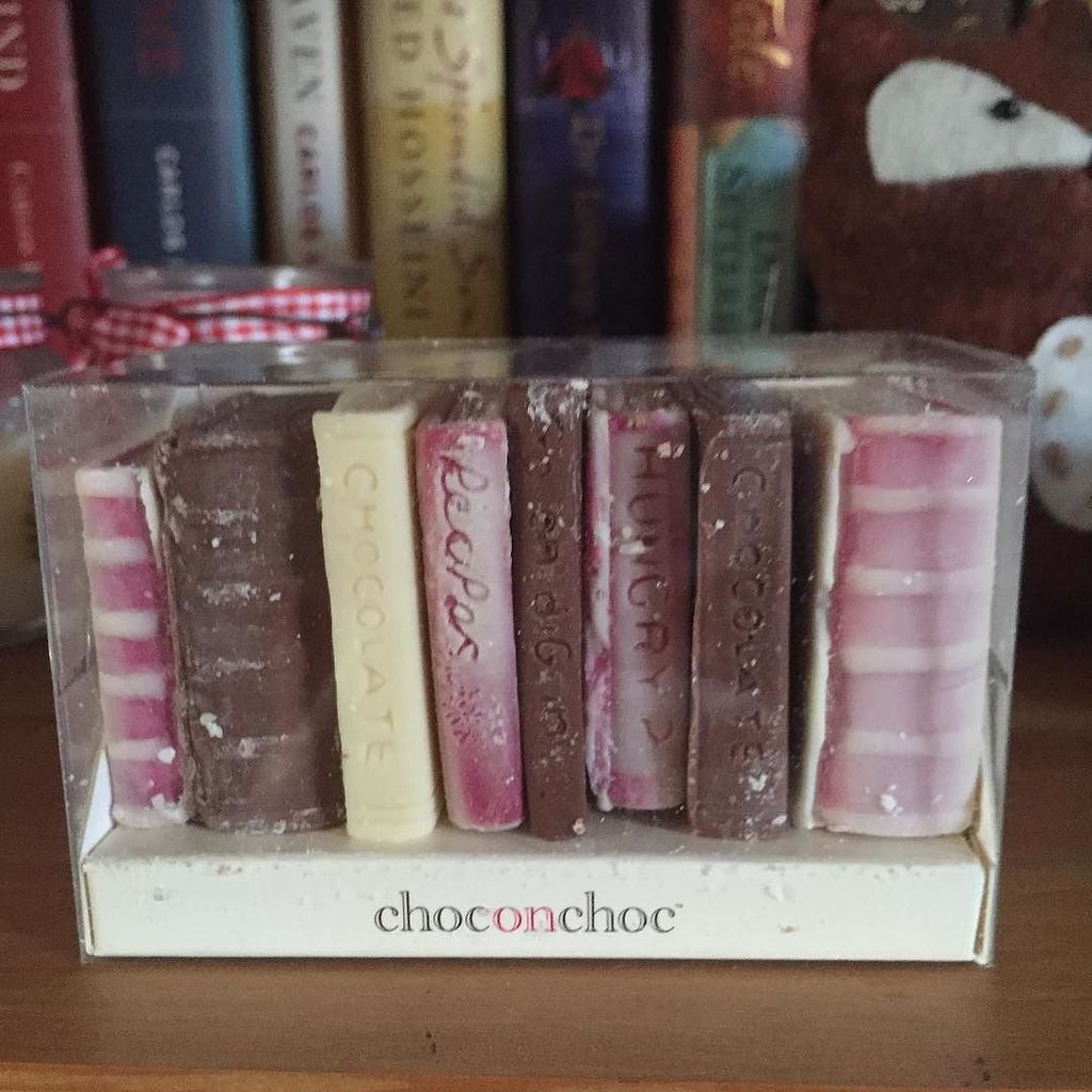 annecater's tweet photo. My lovely bloke did well! Amazing chocolate books from @choconchoc - perfect for a #chocoh… https://t.co/gjDeUzk5cI https://t.co/GVQZOb35YG
