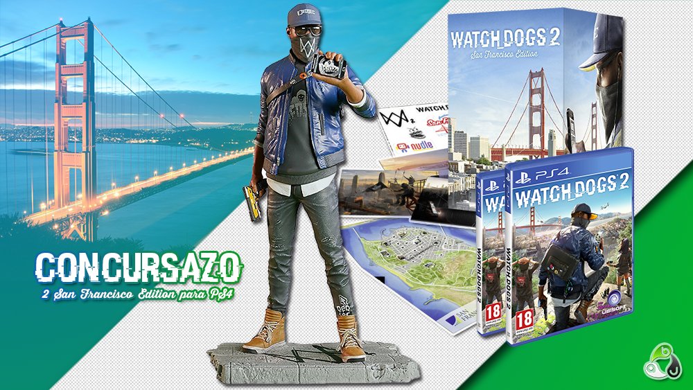 AlfaBetaJuega's tweet photo. Tenemos nuevo concursazo! Gana una de las 2 San Francisco Edition que sorteamos con figura y cositas. #WatchDogsABJ https://t.co/wMBO0Fkf7T https://t.co/RZ7i0mdJsh