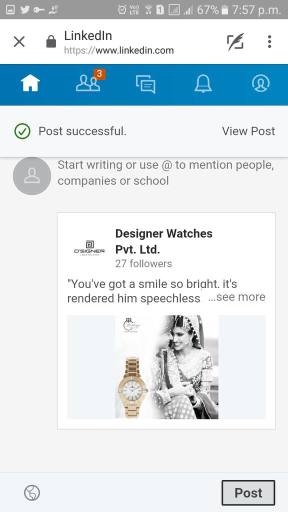 Poojab_14's tweet photo. @DSignerWatches #TheWeddingCollection 
Ye great..following u on all platforms https://t.co/TbCqhNxupS