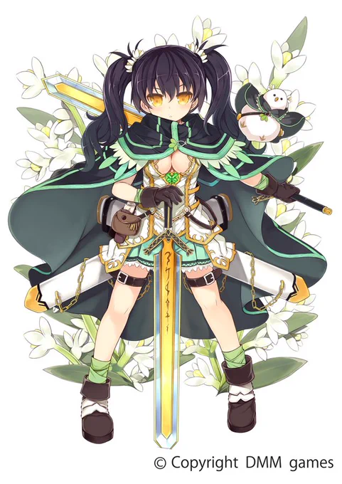 「フラワーナイトガール」に「オリーブ」というキャラを描きました。 #フラワーナイトガール #花騎士 