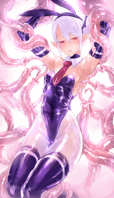 バニーなら触手くんの攻撃も耐え凌げるかもしれない 