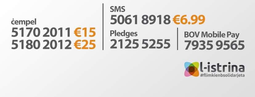 stefanzrinzo's tweet photo. Donate to #listrina #strina2016 #flimkienbsolidarjeta #malta https://t.co/zWuo6dWOzK