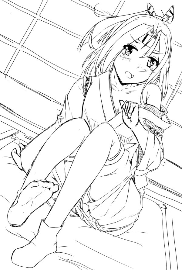 黒田しょーへい 色紙出品中 神戸かわさき 一ノ谷17 瑞鳳描くっていってももう線画までは仕上げてるから 塗るだけなんだよね 2chで瑞鳳のイラスト見て描きたくなったので描いたんだけど ズボン難しいねぇ 明日仕事から帰ってきたら塗る 完成するか微妙
