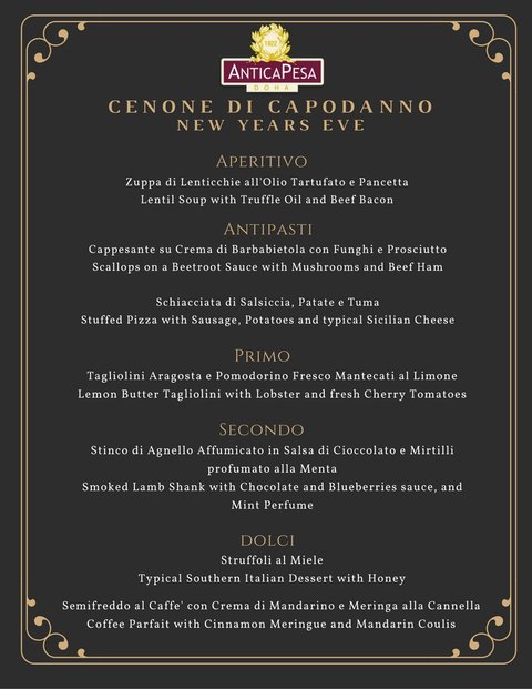 anticapesadoha's tweet image. Join us for New Years Eve on Dec 31st for our special Set menu items 380Qr with soft drinks / 450Qr with wine, beer, soft drinks #anticapesa