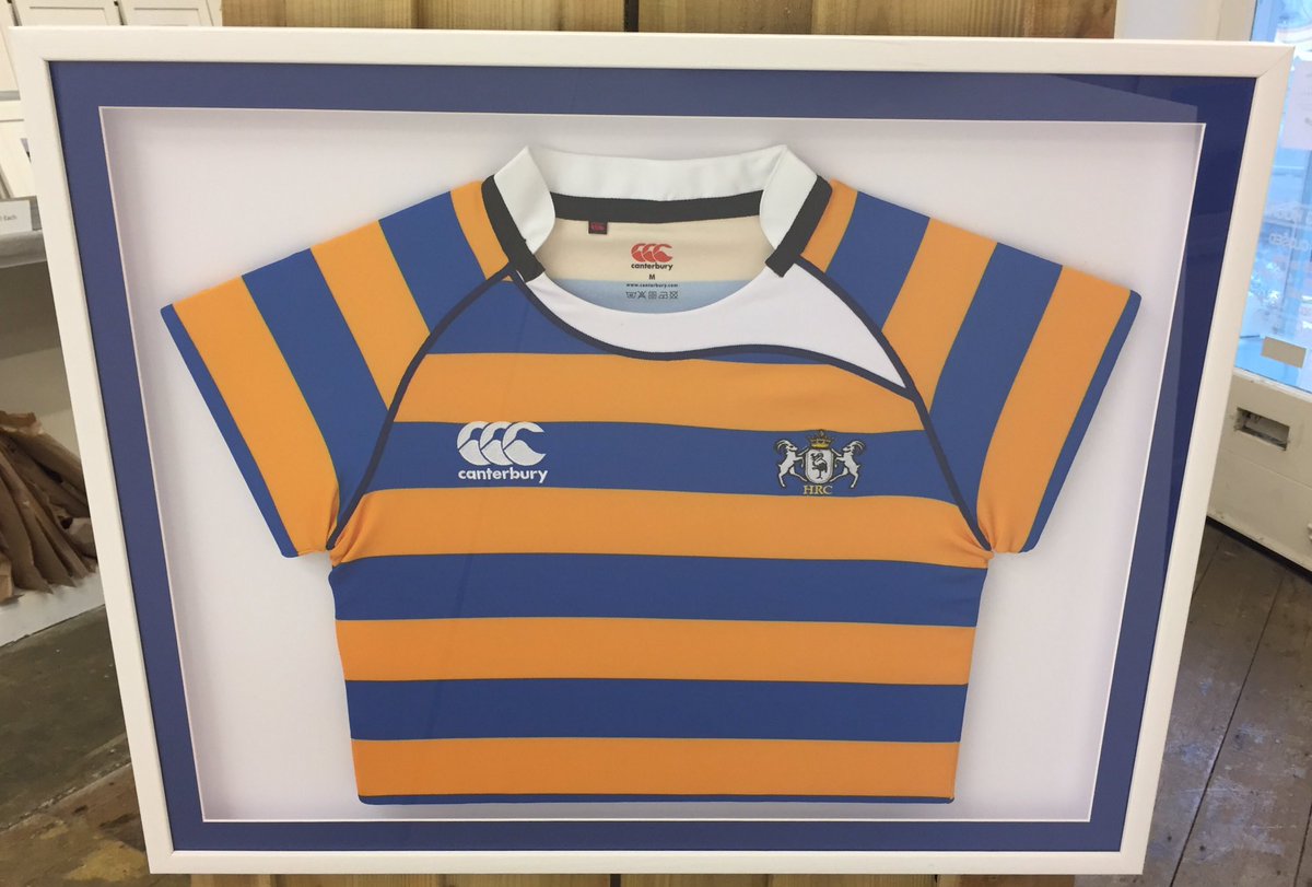 Christmas present surprises finished by us #thesecretsout #framedshirt #rugby #surprise