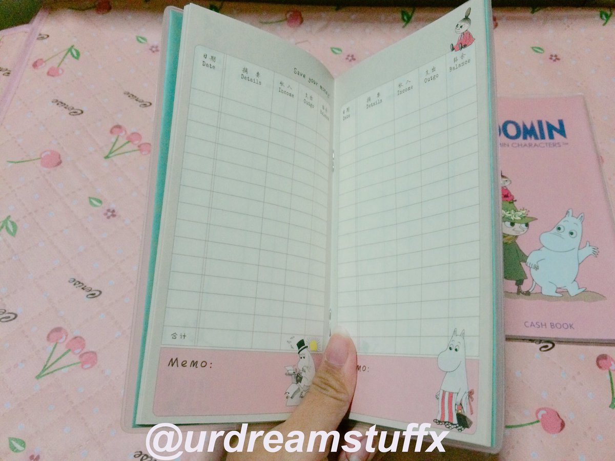 urdreamstuffx's tweet image. ꒰✏️MOOMIN꒱*,สมุดบันทึกรายรับ-รายจ่ายมูมิน⋮70บาท/ชิ้น⭐️⋮อันนี้เค้าก็ใช้อยู่ค่ะอิอิเขียนได้เยอะแต่เล่มบางพกง่าย กระดาษไม่บางค่ะ📝