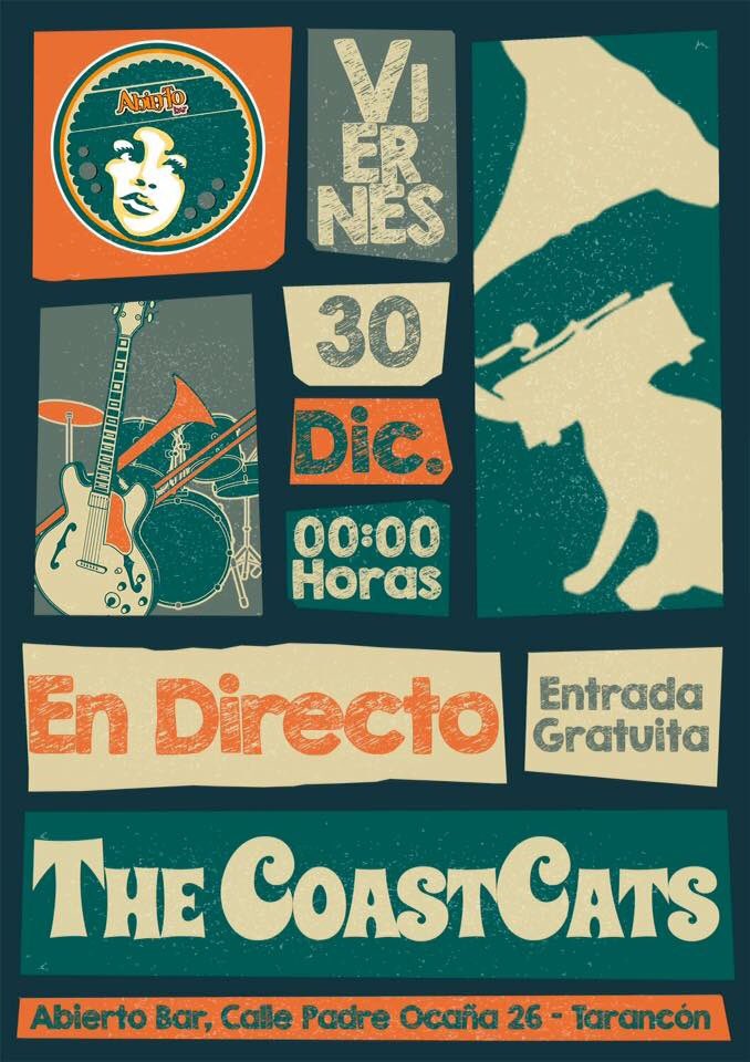 abiertobar's tweet photo. Este #viernes conciertaco de @thecoastcats https://t.co/QssnusbvJf