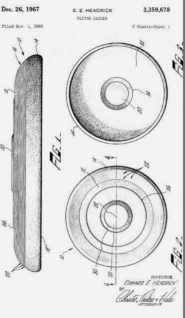 sludgebrown's tweet image. #OnThisDay in 1967: Ed Headrick received U.S. Patent 3,359,678 for a "flying saucer" toy. #Frisbee   bit.ly/2iafZwy
