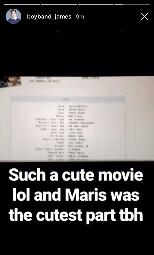 xxLFelip's tweet photo. ayan na review ng #VKJBoxOfficeHit from @boyband_james ! hahahaha @MissMarisRacal https://t.co/smyxm1imYf