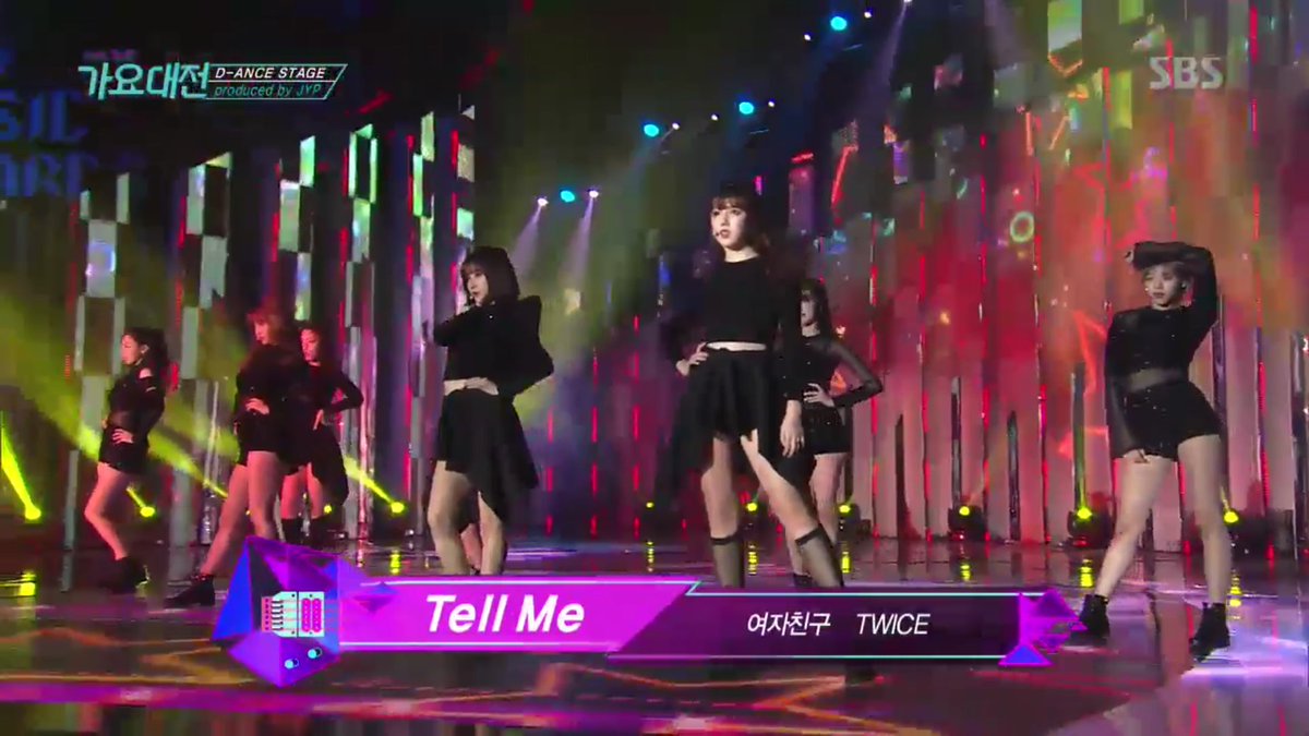 Twice Singapore Cap Sbs Gayo Daejun Special Stage Produced By Jyp Twice Got7 Seventeen Gfriend 트와이스