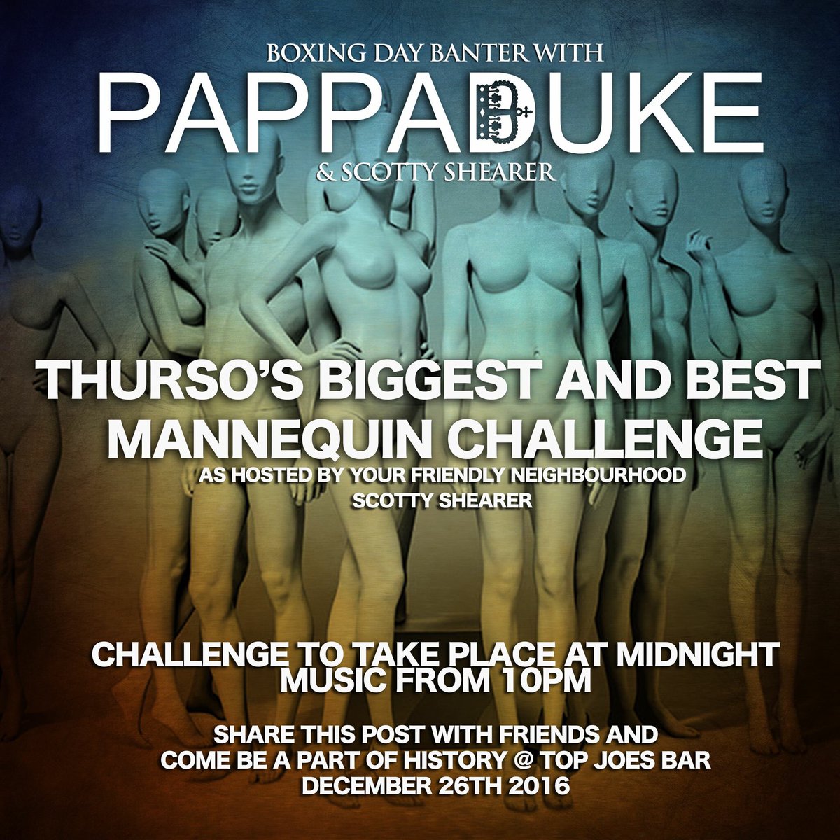 HNM_WClark's tweet photo. Looks like an interesting challenge at @TopJoesBar tonight! https://t.co/qFE0ueI6PM