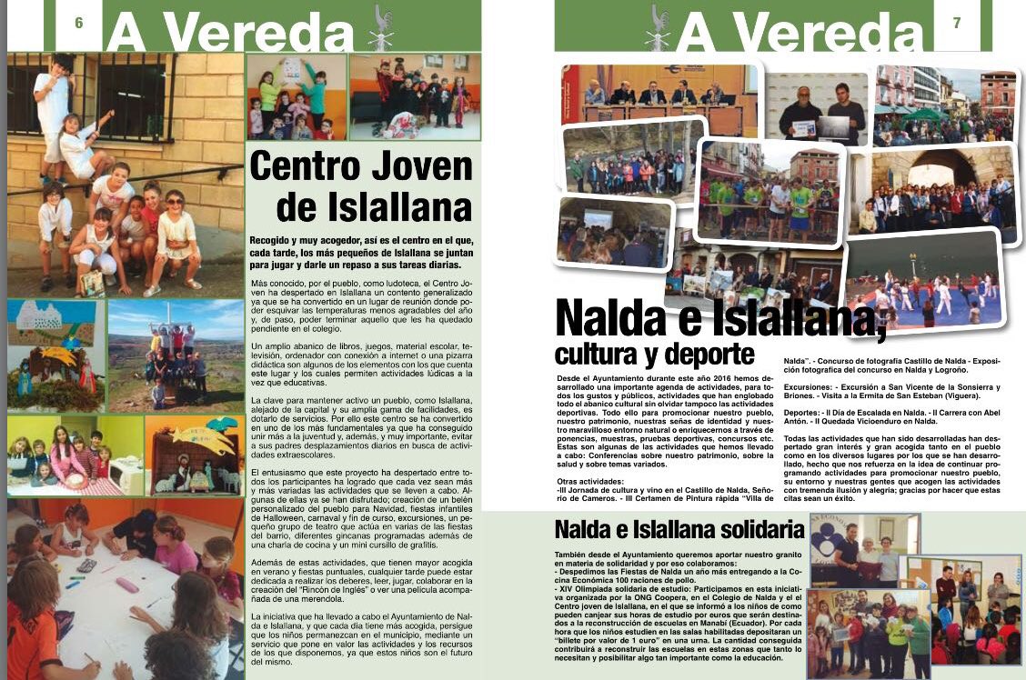 daniosesr's tweet photo. Aquí os dejo el último ejemplar de la revista municipal "A Vereda".
#Nalda #Islallana #LaRioja #AVereda 
https://t.co/zRxL61eSph @AytoNalda https://t.co/o0h9rC2An6