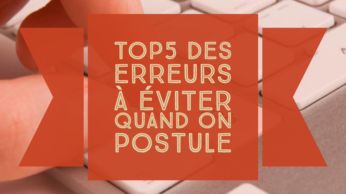 5 erreurs à éviter quand on postule ! https://t.co/910VETsRbh https://t.co/HozeYHefSf