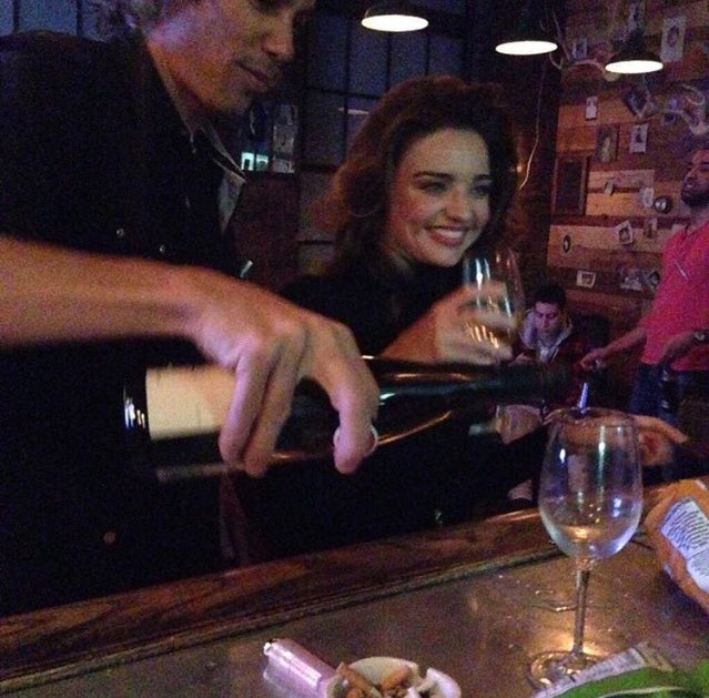 This is me when I have wine and food. Literally.