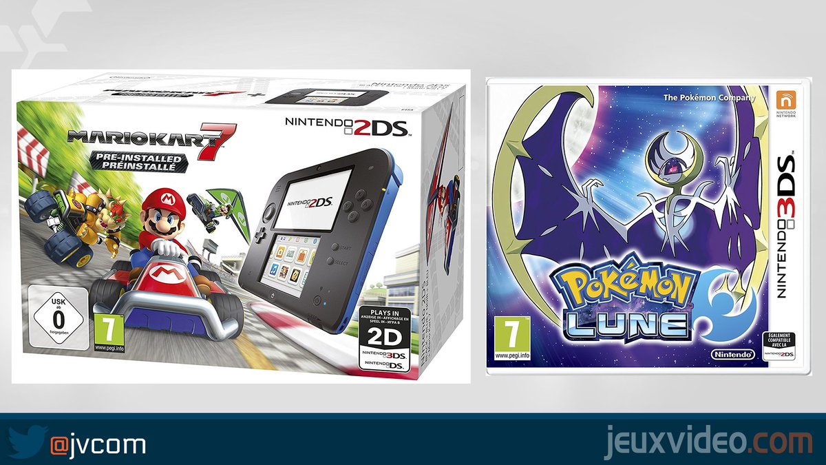 JVCom's tweet photo. 👊CONCOURS👊
Une console pour fêter le passage à 2017 !

- Une 2DS
- Mario Kart 7
- Pokémon Lune

RT + Follow !

Fin le 04/01 à 14h https://t.co/2yqG84XTFL