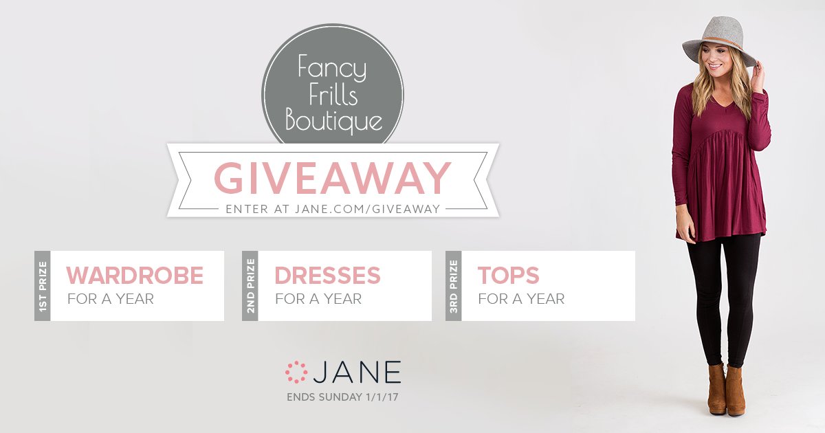 A new wardrobe for the ENTIRE year is making 2017 sound pretty good. Head to {vryjn.it/fancyfrillsbtq…} to enter. Yay for new wardrobes!